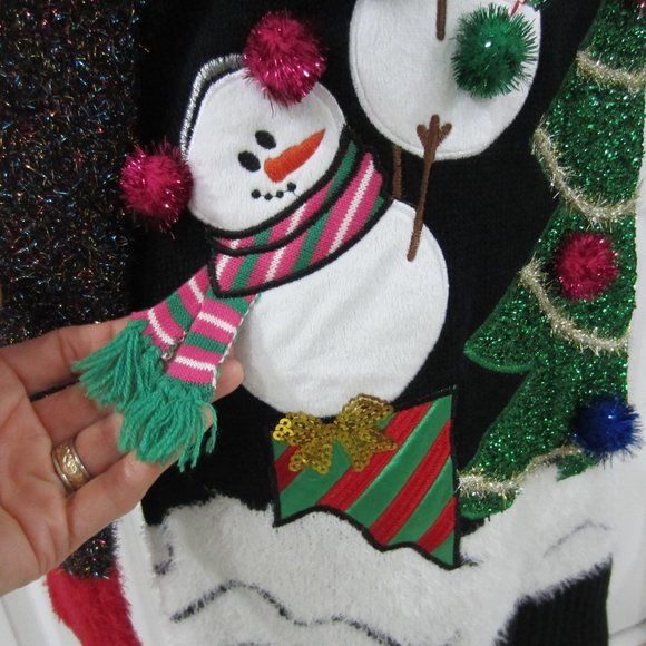 Festive Christmas Sweater/Snowman/Tree Various Szs - Picture 5 of 14